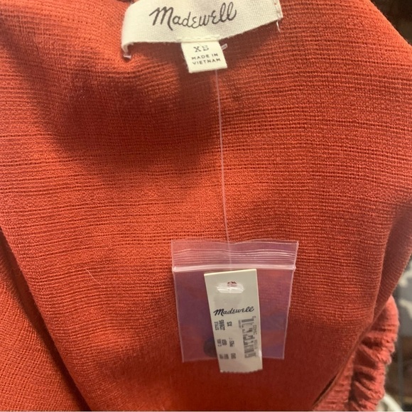 Madewell Fluttery Off-The-Shoulder Texture And Thread Mini Dress - Picture 4 of 6